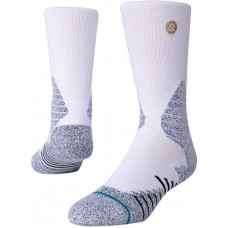 Stance Adult Performance Crew Socks, White Stance Adult Performance Crew Socks, White