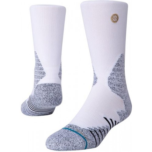Stance Adult Performance Crew Socks, White Stance Adult Performance Crew Socks, White