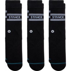 Stance Men's Basic Crew Socks - 3 Pack, Black