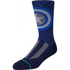 Stance Men's Captain Athletic Crew Socks, Navy