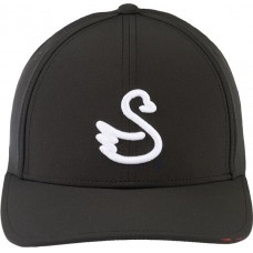 Swannies Men's The Delta Snapback Golf Hat, Black/White Swannies Men's The Delta Snapback Golf Hat, Black/White