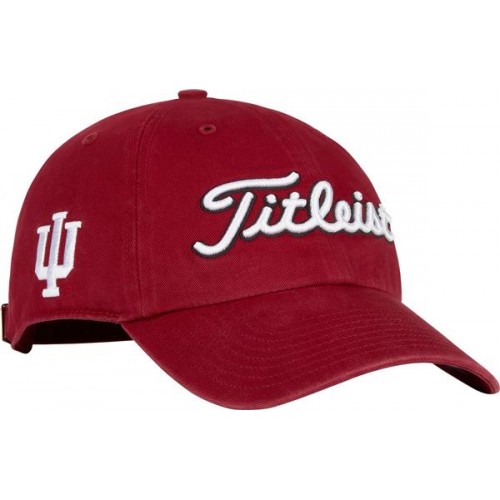 Titleist Men's College Garment Wash Golf Indiana Hat Titleist Men's College Garment Wash Golf Indiana Hat