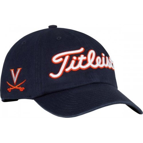 Titleist Men's College Garment Wash Golf Virginia Hat Titleist Men's College Garment Wash Golf Virginia Hat