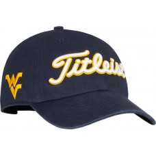 Titleist Men's College Garment Wash Golf West Virginia Blue/Yellow Hat