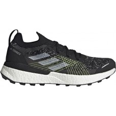 adidas Adult Terrex Two Ultra Primeblue Trail Running Black/White/Yellow Shoes