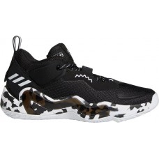adidas Adults' D.O.N. Issue #Black/White/Black 3 Basketball Shoes