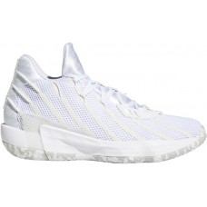 adidas Dame 7 Basketball White/Silver/Black Shoes