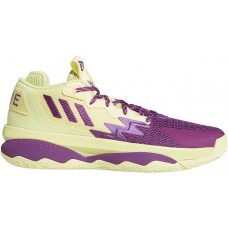 adidas Dame 8 Basketball Yellow/Purple Shoes