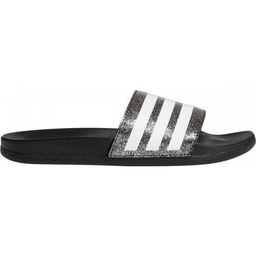 adidas Kids' Adilette Comfort Silver/Black/White Slides adidas Kids' Adilette Comfort Silver/Black/White Slides