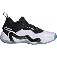 adidas Kids' Grade School D.O.N. Issue #Black/Gold/White 3 Basketball Shoes