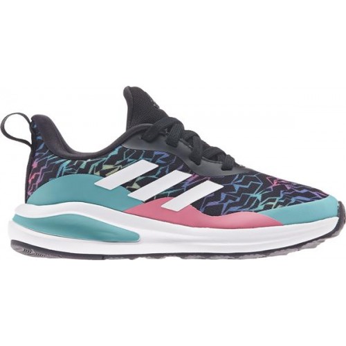 adidas Kids' Grade School FortaRun Running Black/White/Mint Shoes adidas Kids' Grade School FortaRun Running Black/White/Mint Shoes