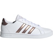 adidas Kids' Grade School Grand Court White/Gold Shoes