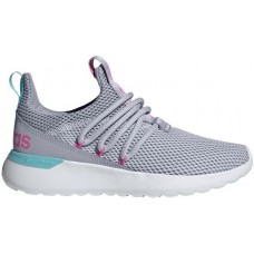adidas Kids' Grade School Lite Race Adapt 3.0 Running Silver/Pink Shoes
