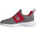 adidas Kids' Grade School Lite Racer Adapt 4.0 Running Grey/Red Shoes