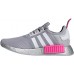 adidas Kids' Grade School NMD_R1 Silver/Pink Shoes