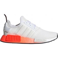 adidas Kids' Grade School NMD_R1 White/Red Shoes