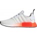 adidas Kids' Grade School NMD_R1 White/Red Shoes