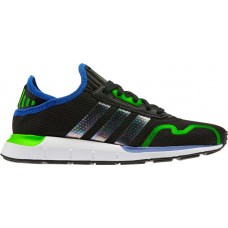 adidas Kids' Grade School Swift Run X Black/Solar Green Shoes