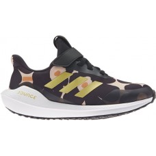 adidas Kids' Preschool EQ Run 21 Black/Gold/White Shoes