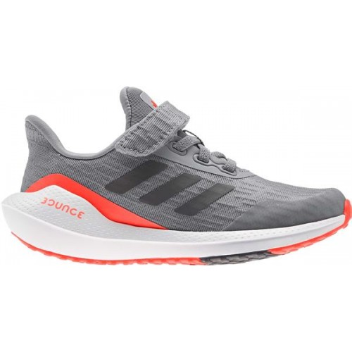 adidas Kids' Preschool EQ Run 21 Grey/Grey/Red Shoes adidas Kids' Preschool EQ Run 21 Grey/Grey/Red Shoes