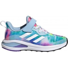 adidas Kids' Preschool FortaRun Daisy Blue/White/Purple Shoes