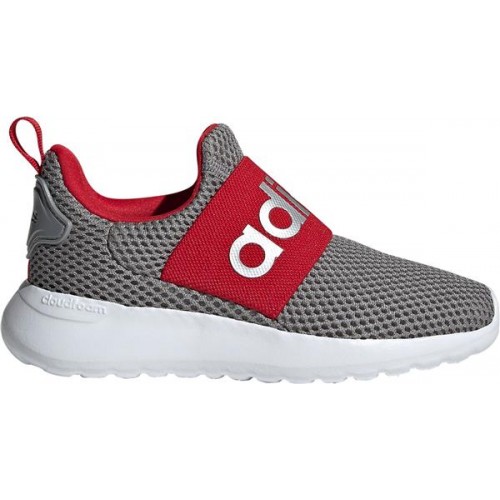 adidas Kids' Preschool Lite Racer Adapt 4.0 Running Grey/Red Shoes adidas Kids' Preschool Lite Racer Adapt 4.0 Running Grey/Red Shoes