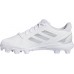 adidas Kids' Purehustle 2 MD Softball White/Silver Cleats