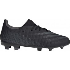 adidas Kids' X Ghosted.3 FG Soccer Black/Black Cleats