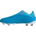 adidas Kids' X Speedflow.3 Laceless FG Soccer Blue/Pink Cleats