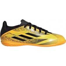 adidas Kids' X Speedflow.4 Messi Indoor Soccer Gold/Black Shoes
