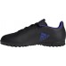 adidas Kids' X Speedflow.4 Turf Soccer Black/Blue Cleats adidas Kids' X Speedflow.4 Turf Soccer Black/Blue Cleats