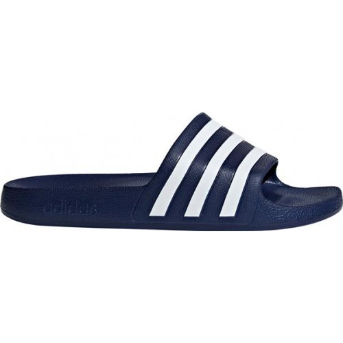 adidas Men's Adilette Aqua Navy/White Slides adidas Men's Adilette Aqua Navy/White Slides