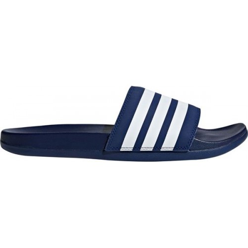 adidas Men's Adilette Comfort Blue/White Slides adidas Men's Adilette Comfort Blue/White Slides