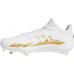 adidas Men's adizero Afterburner 6 Speed Trap Baseball White/Silver Cleats