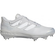 adidas Men's adizero Afterburner 8 Metal Baseball Grey/White Cleats