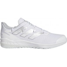 adidas Men's adizero Afterburner 8 Turf Baseball White/Silver Shoes adidas Men's adizero Afterburner 8 Turf Baseball White/Silver Shoes