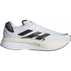 adidas Men's Adizero Boston 10 Running White/Black/Silv Shoes