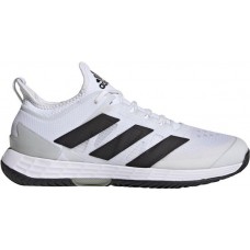 adidas Men's adiZero Ubersonic 4 Tennis Black/White/Silver Shoes adidas Men's adiZero Ubersonic 4 Tennis Black/White/Silver Shoes