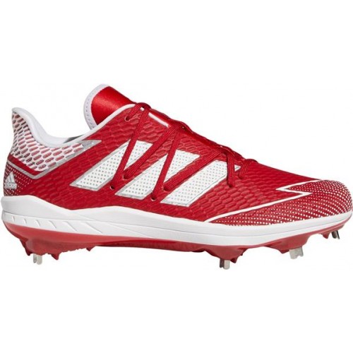 adidas Men's Afterburner 7 Metal Baseball Red/White Cleats adidas Men's Afterburner 7 Metal Baseball Red/White Cleats