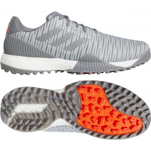 adidas Men's CODECHAOS Sport Golf Grey/Red Shoes adidas Men's CODECHAOS Sport Golf Grey/Red Shoes