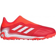 adidas Men's Copa Sense .3 Laceless Turf Soccer Red/White Cleats