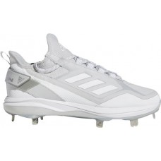 adidas Men's Icon 7 Boost Metal Baseball Grey/White Cleats adidas Men's Icon 7 Boost Metal Baseball Grey/White Cleats