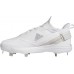 adidas Men's Icon 7 Boost Metal Baseball White/Silver Cleats