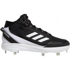 adidas Men's Icon 7 Mid Metal Baseball Black/White Cleats