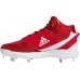 adidas Men's Icon 7 Mid Metal Baseball Red/White Cleats