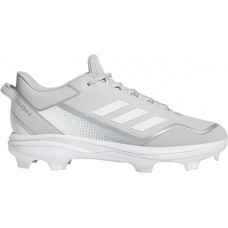 adidas Men's Icon 7 TPU Baseball Grey/White Cleats