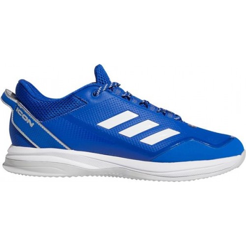 adidas Men's Icon 7 Turf Baseball Blue/Silver Cleats adidas Men's Icon 7 Turf Baseball Blue/Silver Cleats