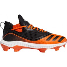 adidas Men's Icon V Bounce Baseball Black/Orange Cleats adidas Men's Icon V Bounce Baseball Black/Orange Cleats