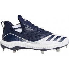 adidas Men's Icon V Bounce Metal Baseball Navy/White Cleats adidas Men's Icon V Bounce Metal Baseball Navy/White Cleats