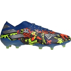 adidas Men's Nemeziz Messi 19.1 FG Soccer Blue/Silver Cleats